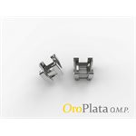Chaton Panier, Carré, 4.0mm, 10KB, + / - 0.3gr