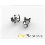 Chaton Poire, 6x4mm, 10KB, + / - 0.34gr
