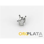 Chaton Ovale, 8x6mm, 925