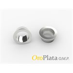 Serti Tube "V"  14K, 1.7mm, 02 pt., Blanc