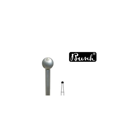 Fraise Busch, Boule finition, Fig. 145, 021, 2.1mm Fraise Busch, Boule finition, Fig. 145, 021, 2.1mm