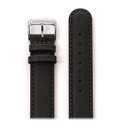 Men's Pepe Leather Band 18mm, Black