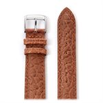 Men's Heavy Texture Buffalo Grain Watchband 20mm, Honey