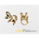 Pendentif Châton 14K, 20pt, 3.7mm, Jaune