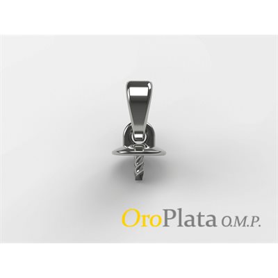 Pearl Mounting Pendant, 10KW, 8mm et +