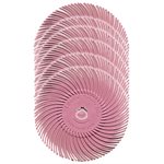 Radial Bristle Discs, 3" diameter, 6-Packs