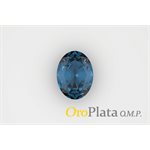 Topaz, London Blue maxi, 7x5, Oval, Light blue