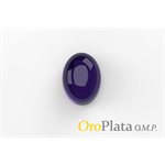 Améthyste, 16mmx12mm, Ovale, Cabochon, Violet
