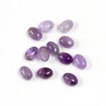 Améthyste, 7x5, Ovale Cabochon, Violet