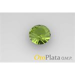 Août, Zircon Cubic Synthétique, 5.0mm, Rond, Vert