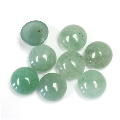 Aventurine, 10.0mm, Round, Cabochon, Green