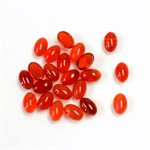 Carnelian, 6mmx4mm, Oval, Cabochon, Orange