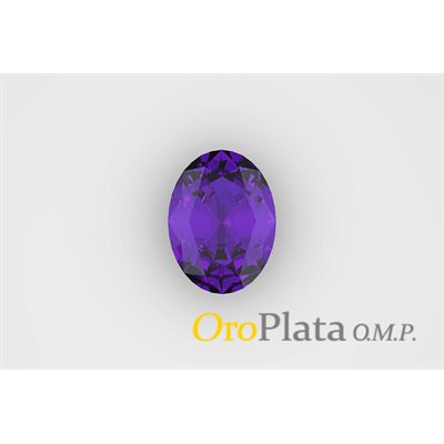 Amethyst, 10mmx8mm, Oval, Purple