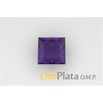 February, Cubic Zircon, 5.0, Square, Violet