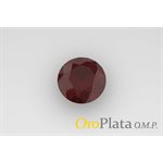 Grenat, 2.75, Rond, Rouge