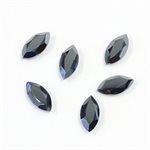 Hématite, 10mmx5mm, Marquise, Facettée, Noir
