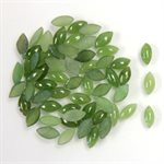Jade, 6mmx3mm, Marquise, Cabochon, Vert