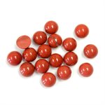 Jaspe Rouge, 6.0mm,  Rond, Cabochon,