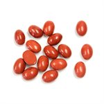 Jasper, 7mmx5mm, Oval, Cabochon, Red
