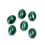 Malachite, 10mmx8mm, Oval, Cabochon, Green