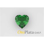 May CZ Synt., 7.0, Heart, Green