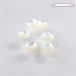 Nacre de perle, 6.0, Rond Cabochon, Blanc
