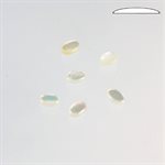 Mother of pearl, 6mmx4mm, Oval, White