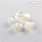 Mother of pearl, 8.0, Round Cabochon, White