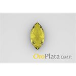November cz synt., 12x6, Marquise, Yellow