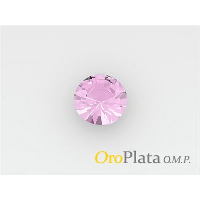 Rhinestone, October, 1.5mm, Round, Pink