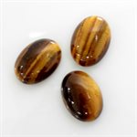 Tiger Eye, 18mmx13mm, Oval Cabochon, Brown