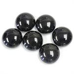 Onyx, 12.0mm, Rond, Cabochon, Noir