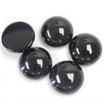 Onyx, 14.0, Rond Cabochon, Noir