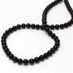 Onyx, 6.0mm, Collier, Noir