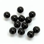 Onyx, 8.0mm, Boule, Percée, Noir