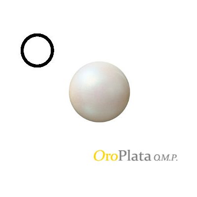 Cultured Pearl, 2.75mm, Half Drilled, White