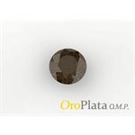 Quartz Enfumé, 1.25mm, Rond, Brun