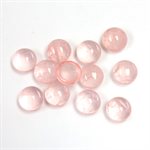 Quartz Rose, 7.0mm, Rond, Cabochon