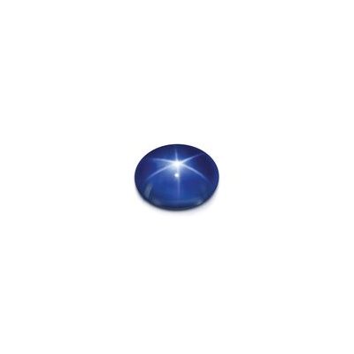 Sapphire, Star, Synthetic, 11mmx9mm, Oval, Blue