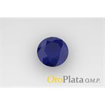 Saphir, 2.75, Rond, Bleu foncé