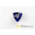 Saphir, 3.0mm, Trillion, Bleu