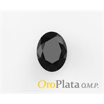 Sapphire, 5mmx3mm, Oval, Noir