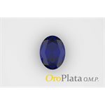 Septembre, Synthétique, 9mmx7mm, Ovale, Bleu