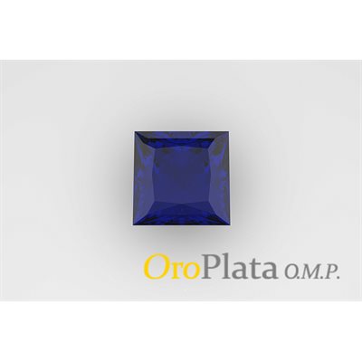 September, Synthetic, 4.0mm, Square, Blue