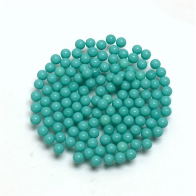 Turquoise, 2.0mm, Boule, Bleu