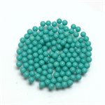Turquoise, 2.0mm, Boule, Bleu