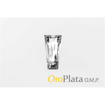 zircon cubic, 4.5x3x2, trapeze, blanc zircon cubic, 4.5x3x2, trapeze, blanc
